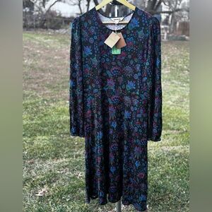 Boden Camille Jersey Midi Dress Women’s Multi-Color Size 12 R